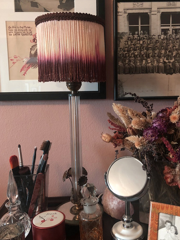 Vintage Fringed Lampshade